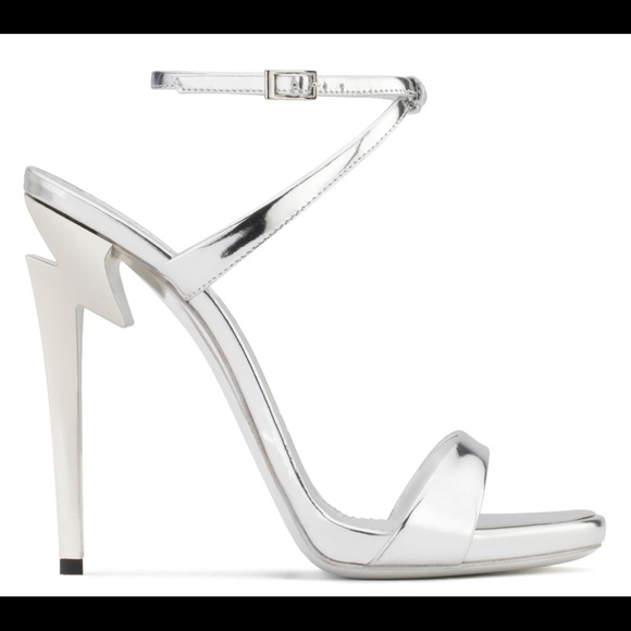 giuseppe zanotti BNIB mirrored silver ⚡️ heels - Picture 6 of 13